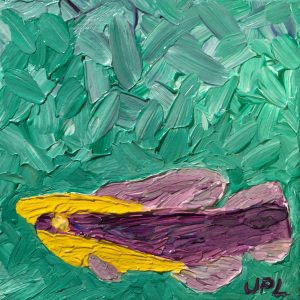 Cleaner Wrasse acrylic on 3"x3" canvas panel 2016